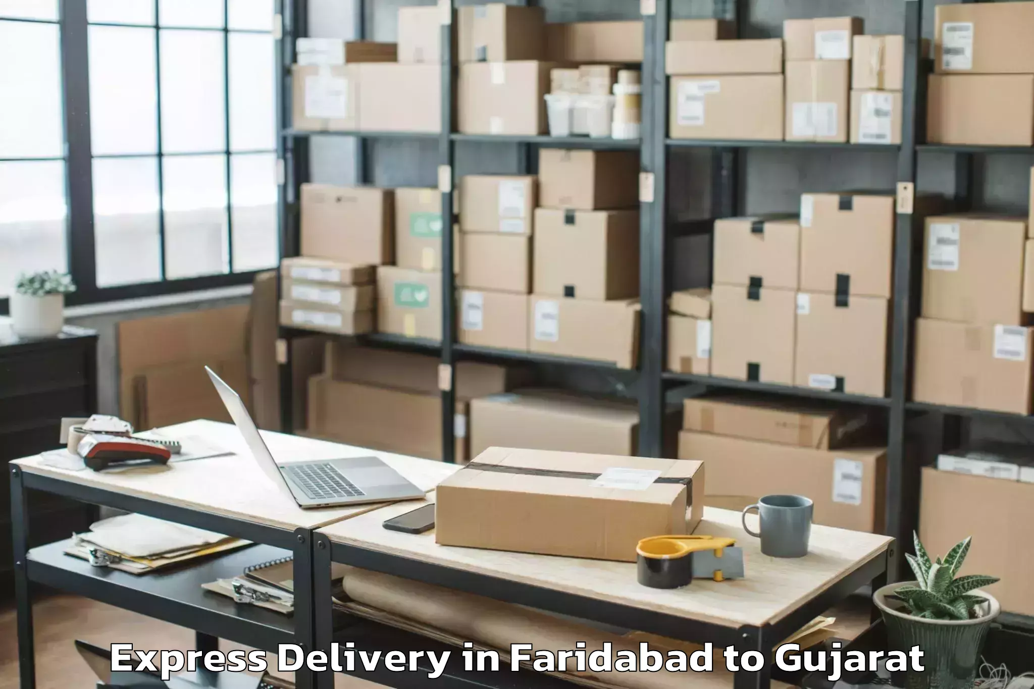 Efficient Faridabad to Sardar Patel University Vallab Express Delivery